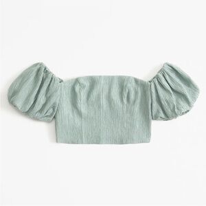 Abercrombie Crinkle Off The Shoulder Top